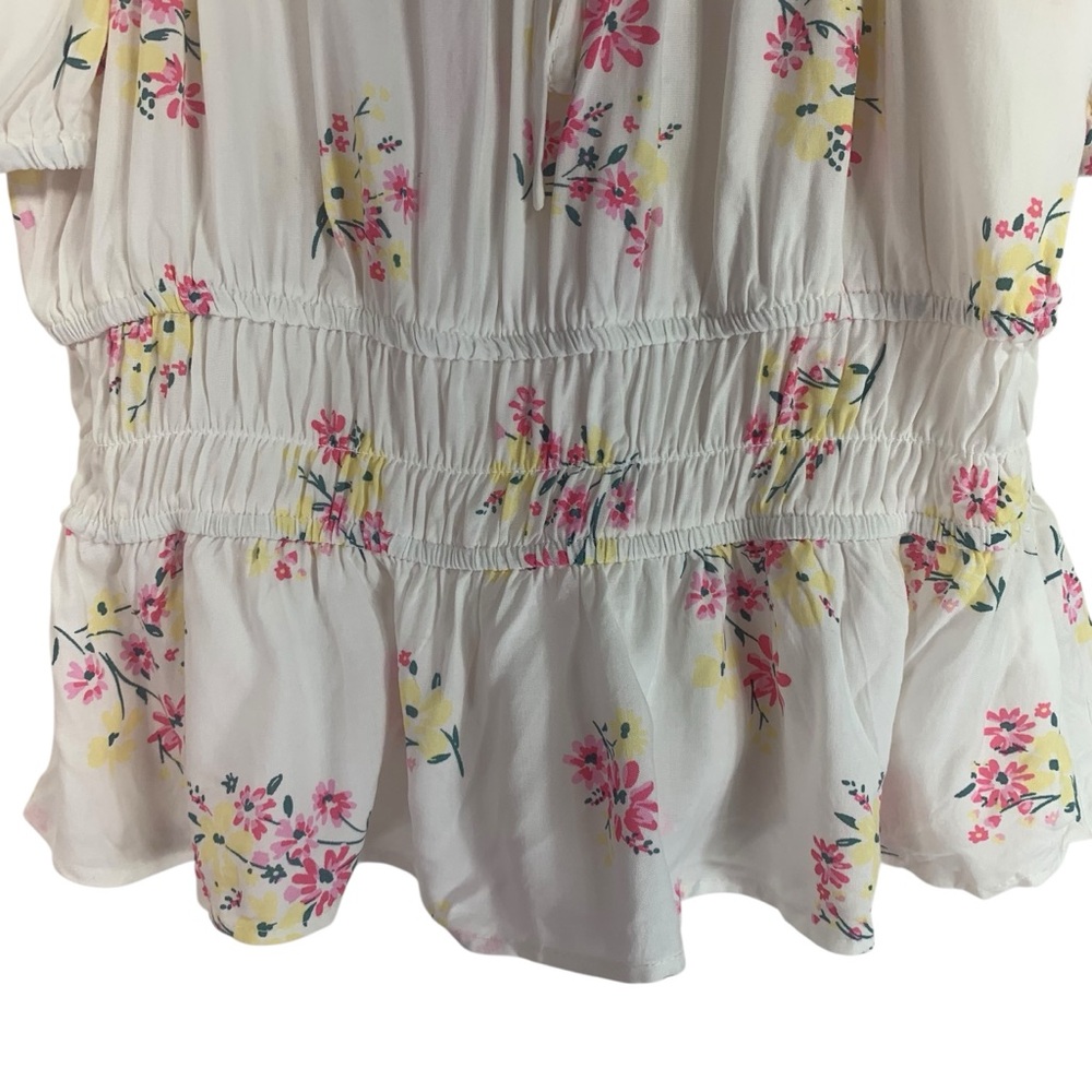 Ardene White Floral Off-Shoulder Top large - Picture 9 of 11